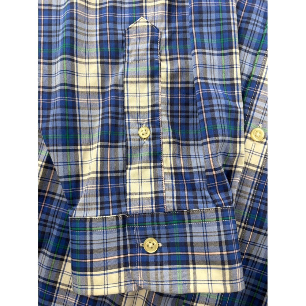 Ralph Lauren Performance Mens 4XLT Blue Plaid Stretch Button Down Shirt New - Picture 10 of 14
